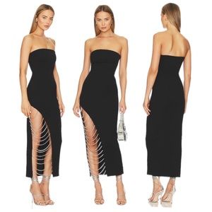 NBD Dana Midi Dress in Black Size: Small